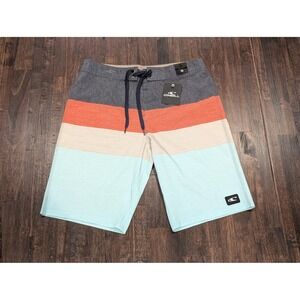 O'Neill Board Shorts Mens 30 Multicolor Capitol Quatro Swim Trunks Surf New Tags